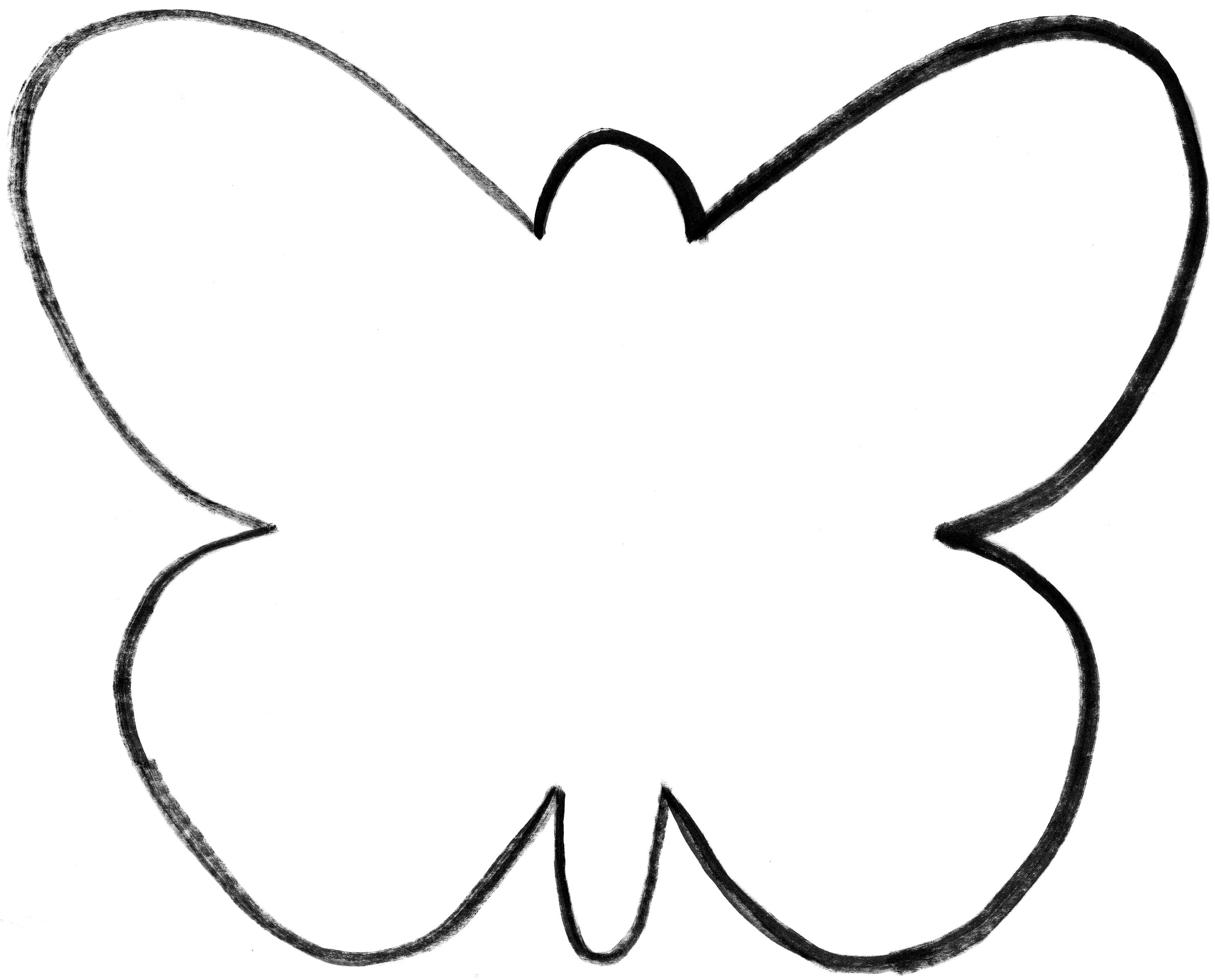 Best Photos of Large Butterfly Outline - Butterflies Cut Out ...
