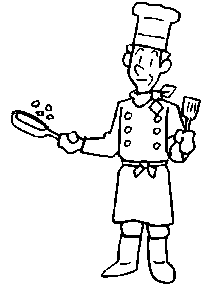 coloring pages of chef hats - photo #32