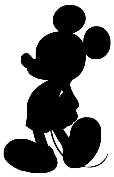 mickey mouse clip art silhouette - photo #5