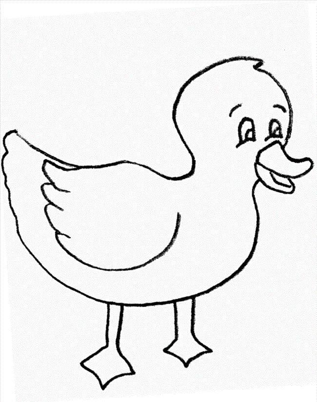 yellow duck coloring pages - photo #18
