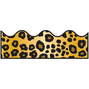 Leopard Print Bulletin Board Borders