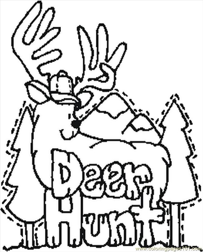 Coloring Pages Deer Hunt (Entertainment > Others) - free printable ...