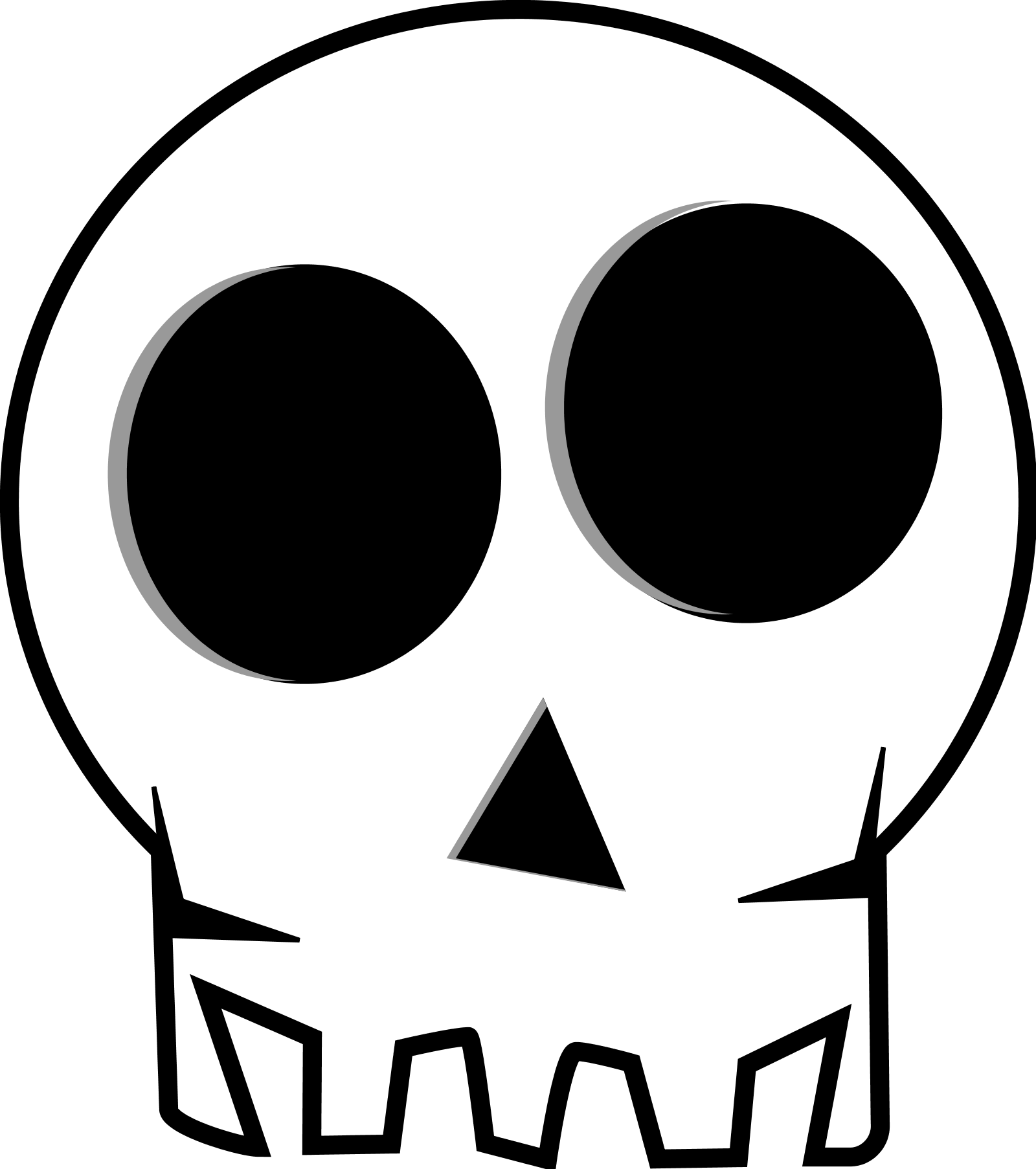 feraliminal skull halloween SVG