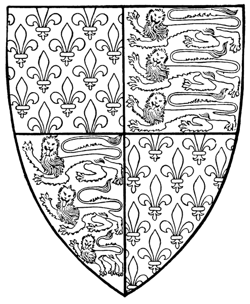 Coat of Arms Shield ::Arms of King Edward III, from his tomb at ...