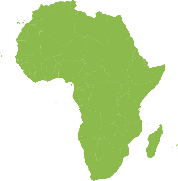 African Continent Green clip art - vector clip art online, royalty ...
