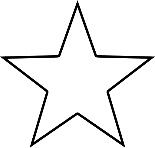 Star Shaped Outline - ClipArt Best