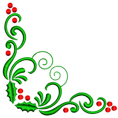 Christmas Red and Green Page Borders Design HD