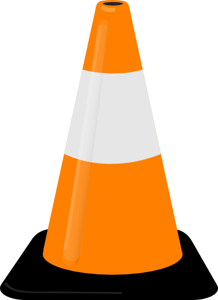 Traffic Cone clip art - vector clip art online, royalty free ...