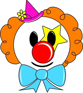 Clown Cartoon Face Page - Quoteko.