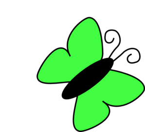 Light Green Butterfly clip art - vector clip art online, royalty ...
