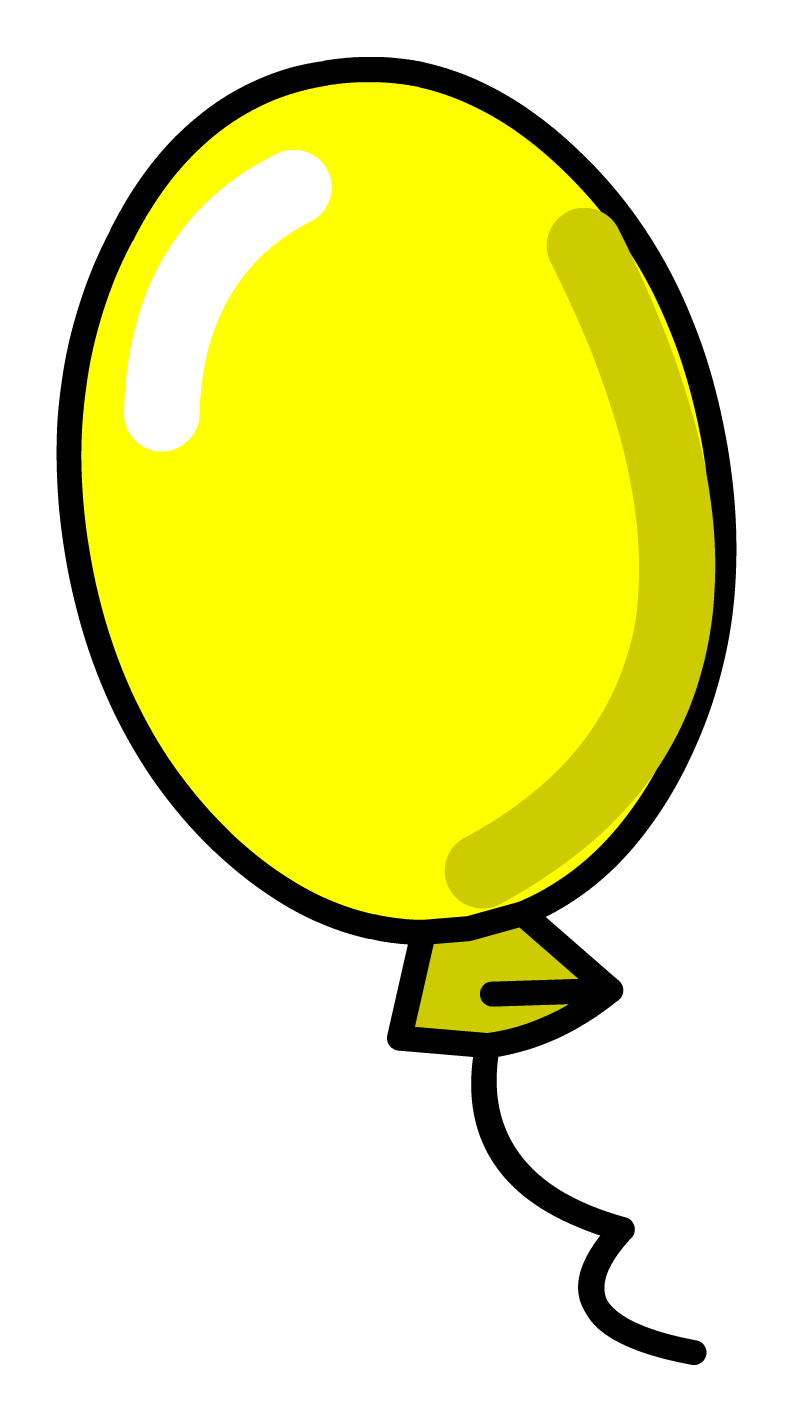 clipart yellow balloons - photo #40