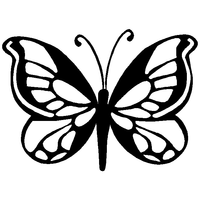 Butterfly Stencils - ClipArt Best