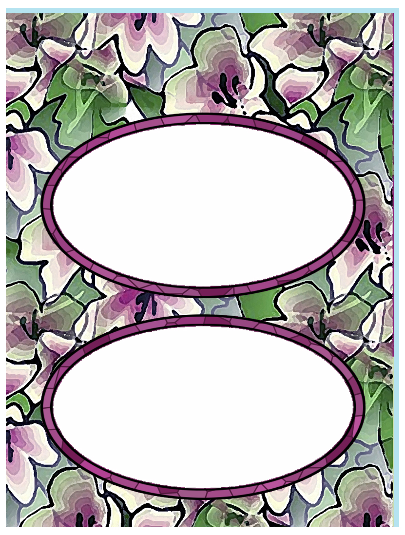 ArtbyJean - Paper Crafts: SCRAPBOOK LAYOUT PAGES - OVAL FRAMES ...