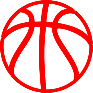 Red Basketball Clip Art - vector clip art online ...