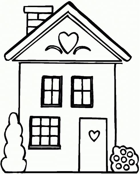 house-coloring-pages-05 | HelloColoring.com | Coloring Pages