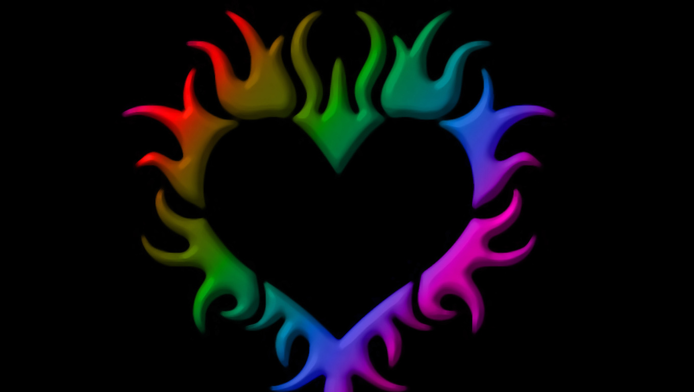 Pictures Of Rainbow Hearts - clipArt Best