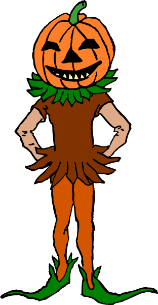 Pumpkin Boy Color Version clip art Free Vector