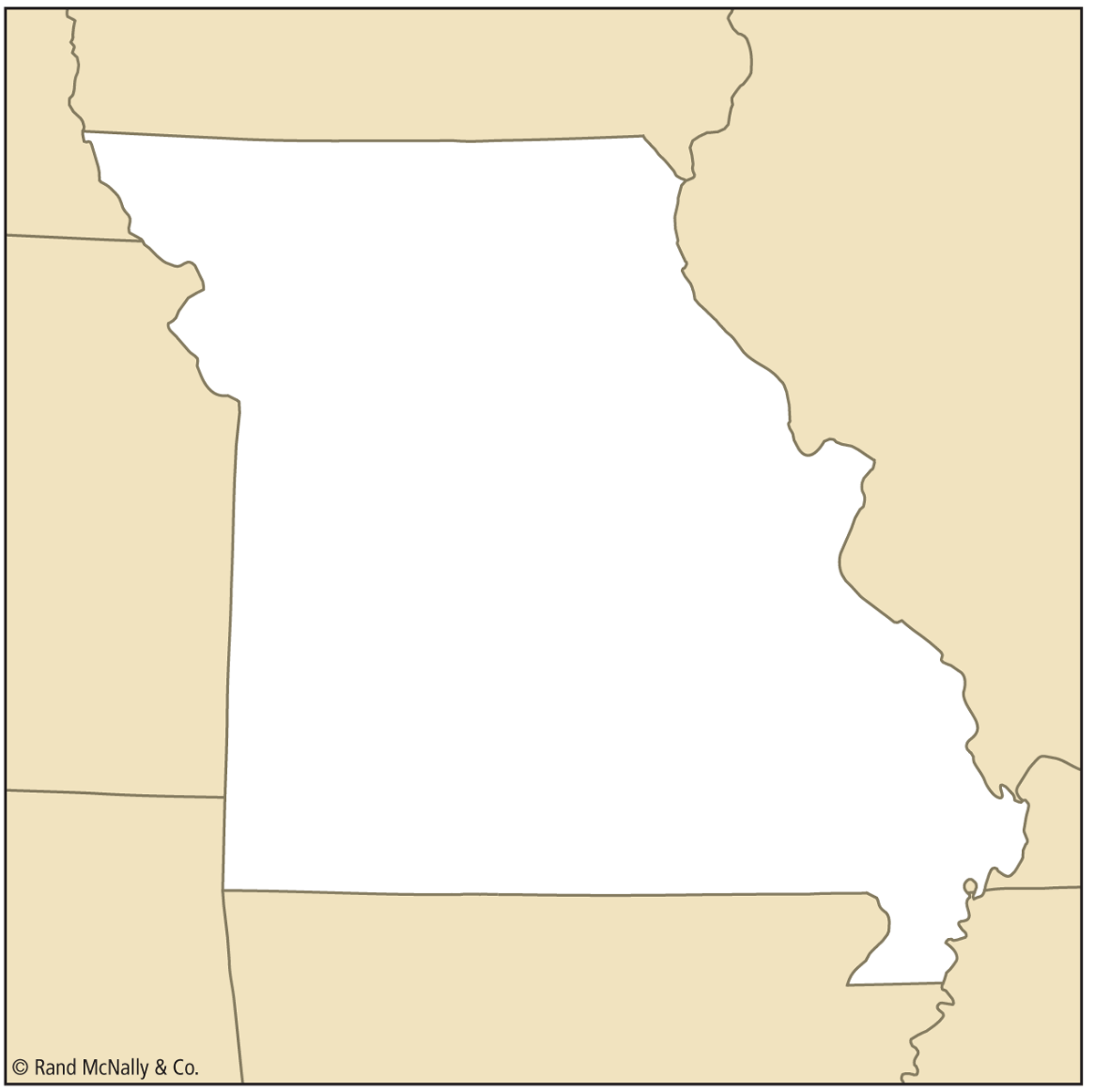 Missouri Outline Map