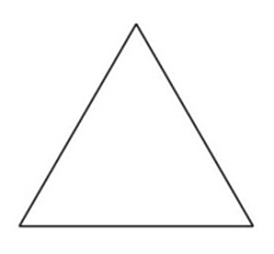 1-1/2in Equilateral Triangle Template -