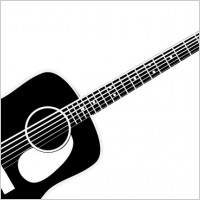 Free vector acoustic guitar outline Free vector for free download