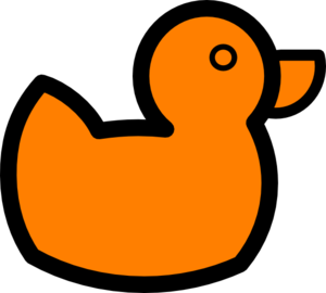 Orange Duck clip art - vector clip art online, royalty free ...