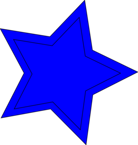 Star Double Blue clip art - vector clip art online, royalty free ...