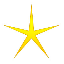 Gold Christmas Star Clipart