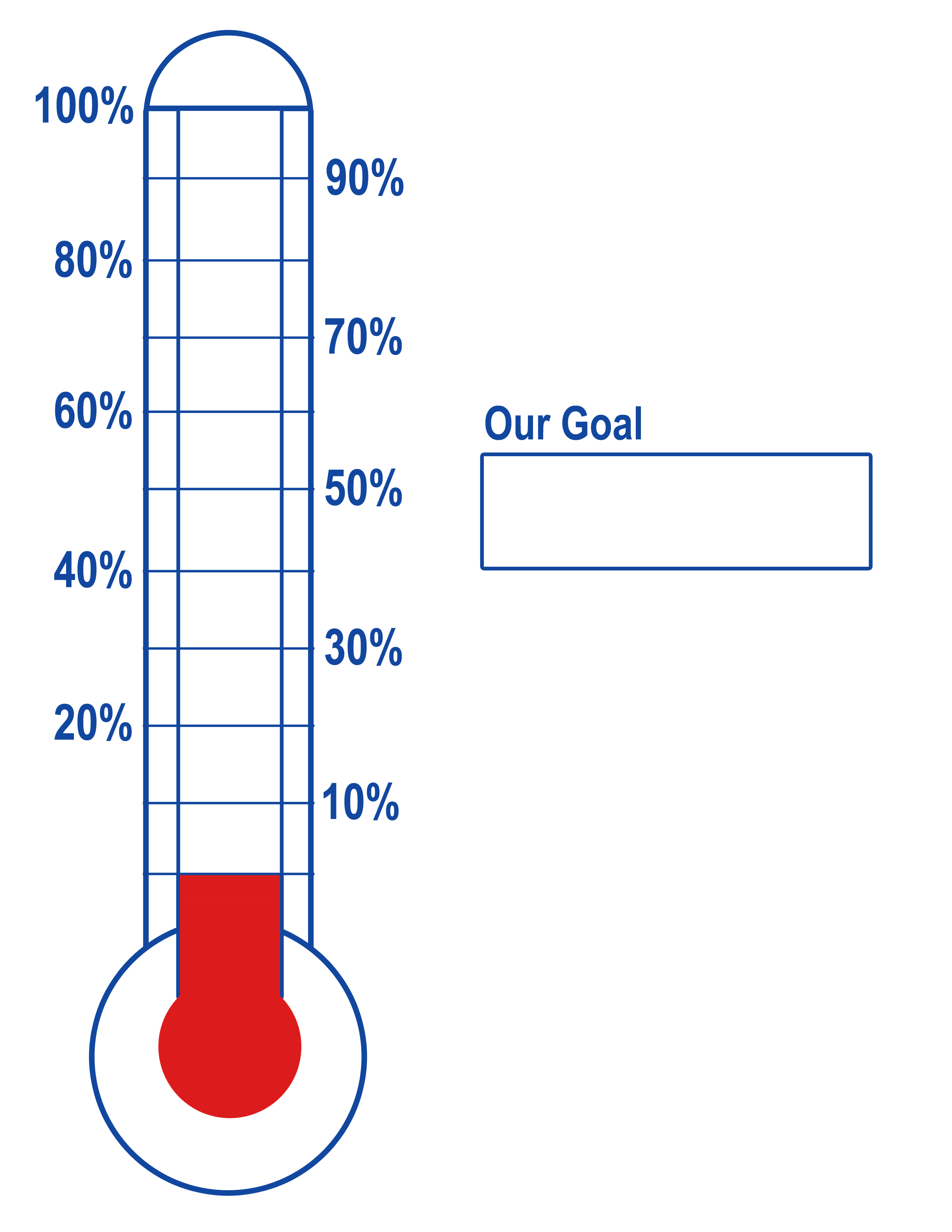 Thermometer Template, Fundraising, Goal, Blank & Printable ...