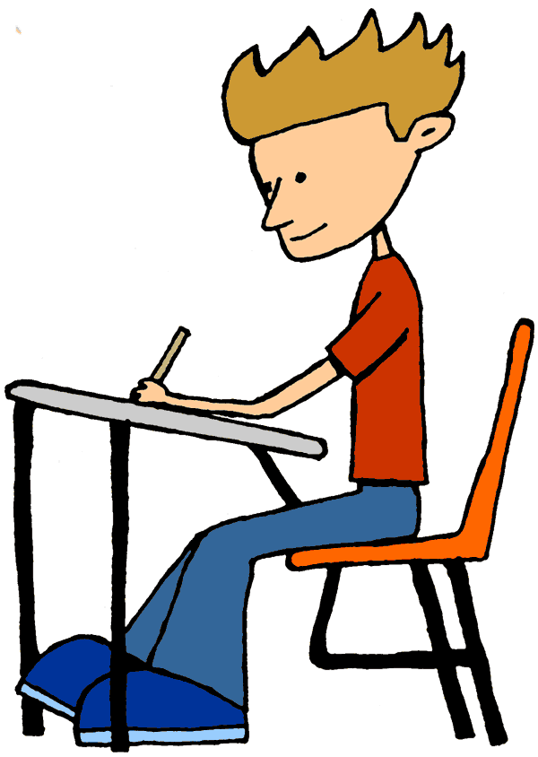 Student Taking A Test Clipart - Free Clipart Images