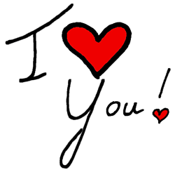 I Love You' Clipart