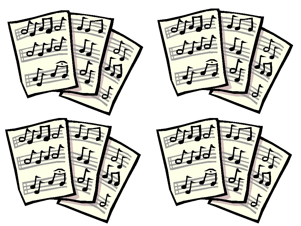sheet music clipart images - photo #23