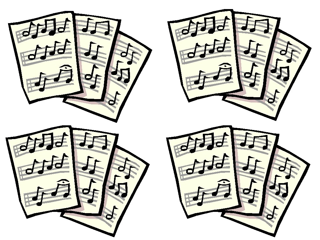 clip art sheet music notes - photo #26