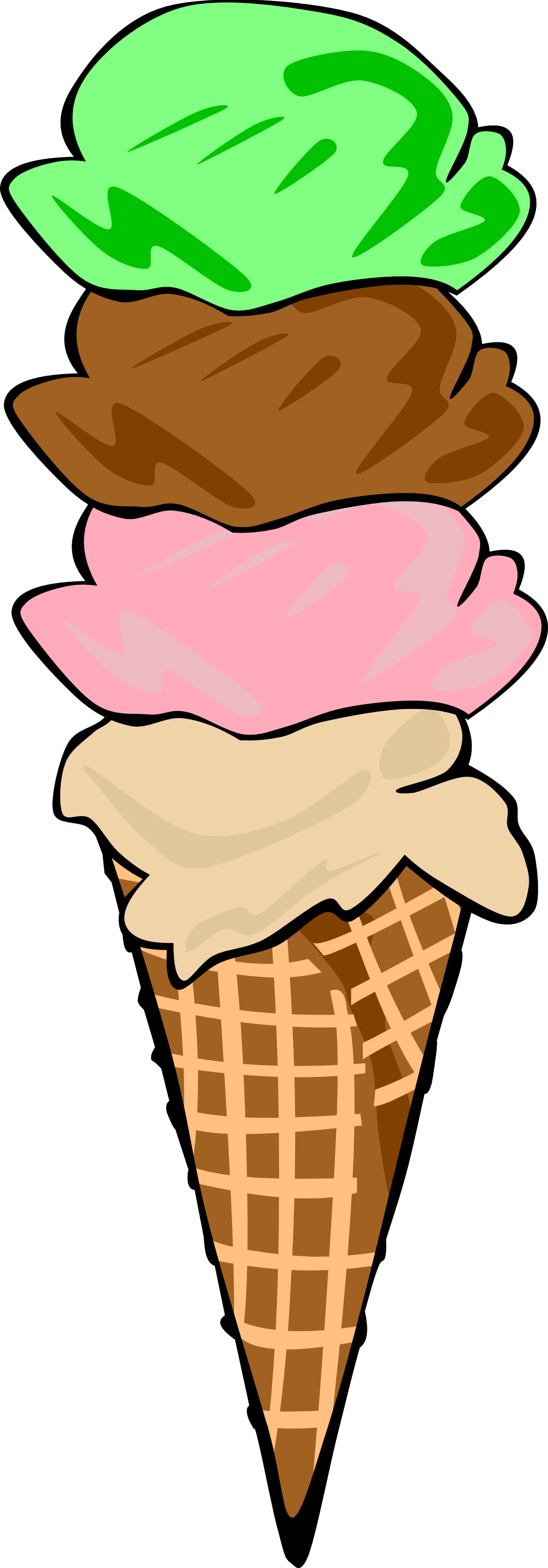 Pics For > Cone Ice Cream Clipart