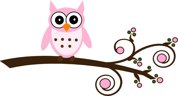 Owl On Branch Clip Art - ClipArt Best