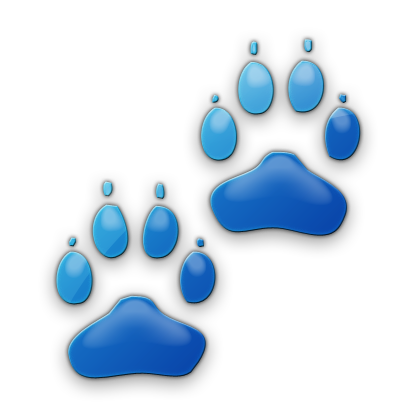 Dog Paw Prints Icon #011548 » Icons Etc