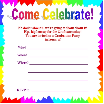 Printable Graduation Party Invitations - ClipArt Best Printable Graduation Party Invitations - ClipArt Best