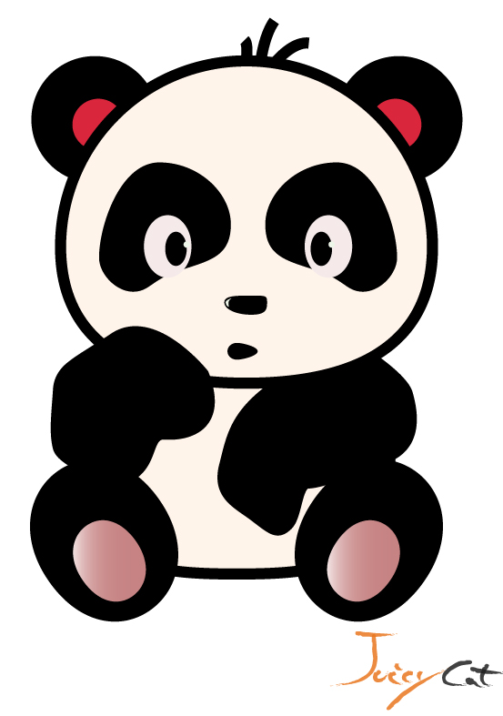 clipart panda puppy - photo #47