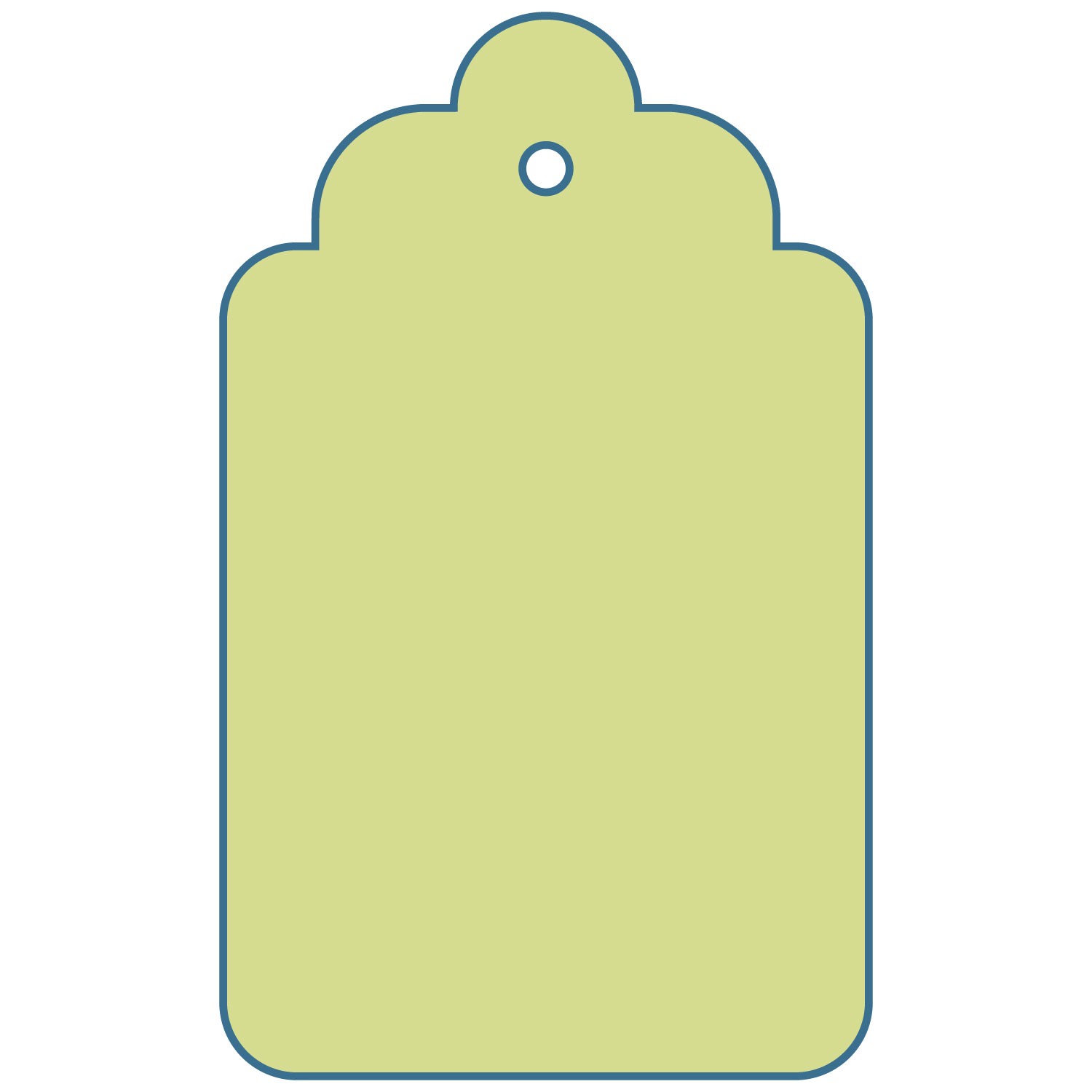 Gift Tag Outline