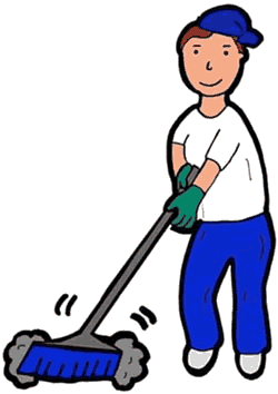 Janitor clipart free