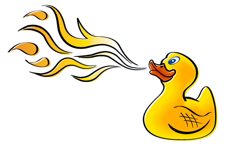 Fire breathing dragon head clipart