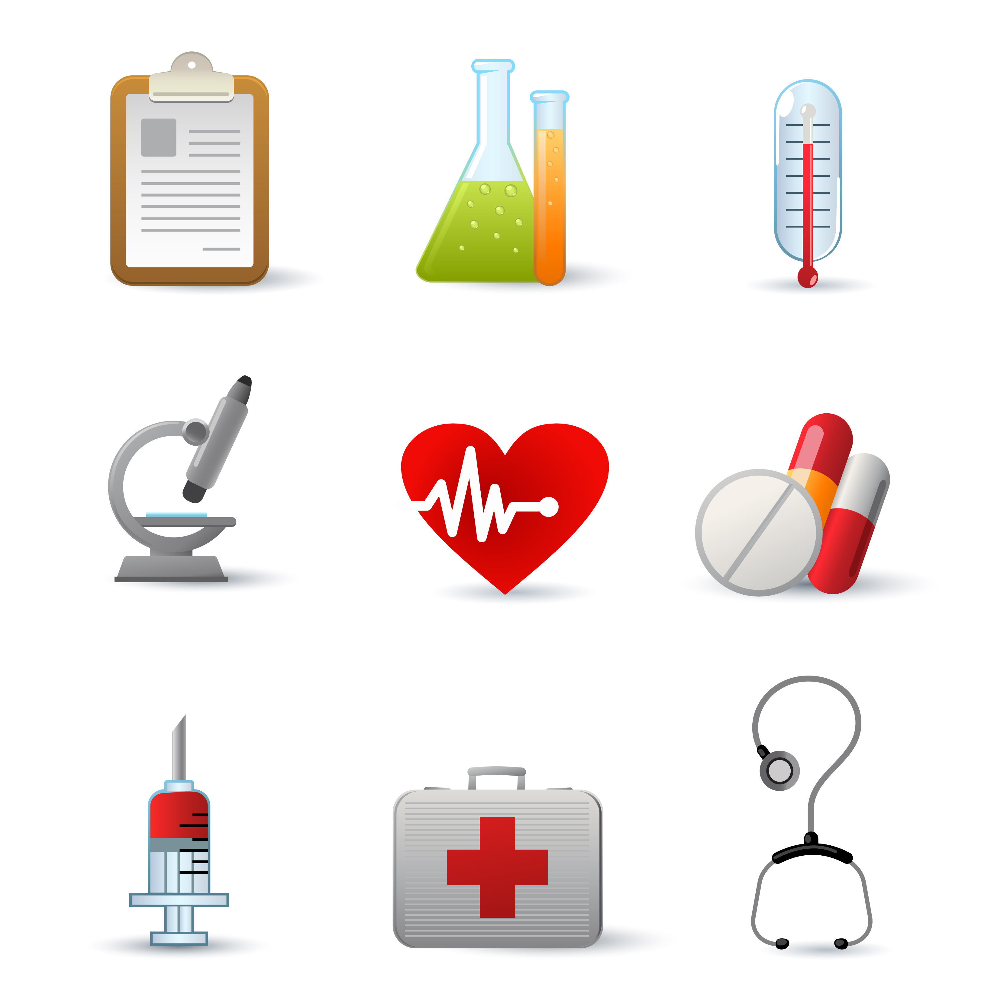 Healthcare Vector Symbols Viewing Gallery | freesvectorart.com