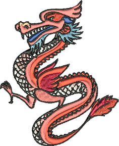 Chinese Dragons Machine embroidery designs set | Design Set ...