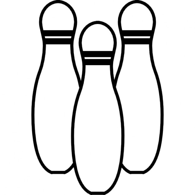 Bowling pins variant outline Icons | Free Download