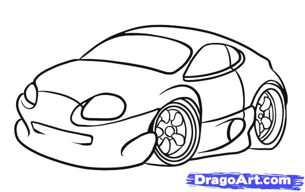 How to Draw a Simple Car, Step by Step, Cars, Draw Cars Online ...