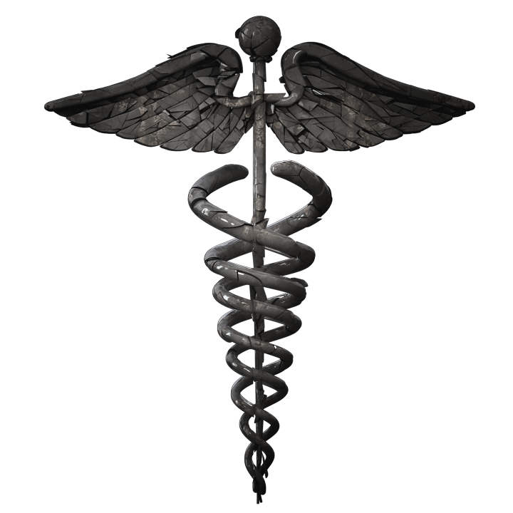 3D Medical Symbol Old (Clear Background)