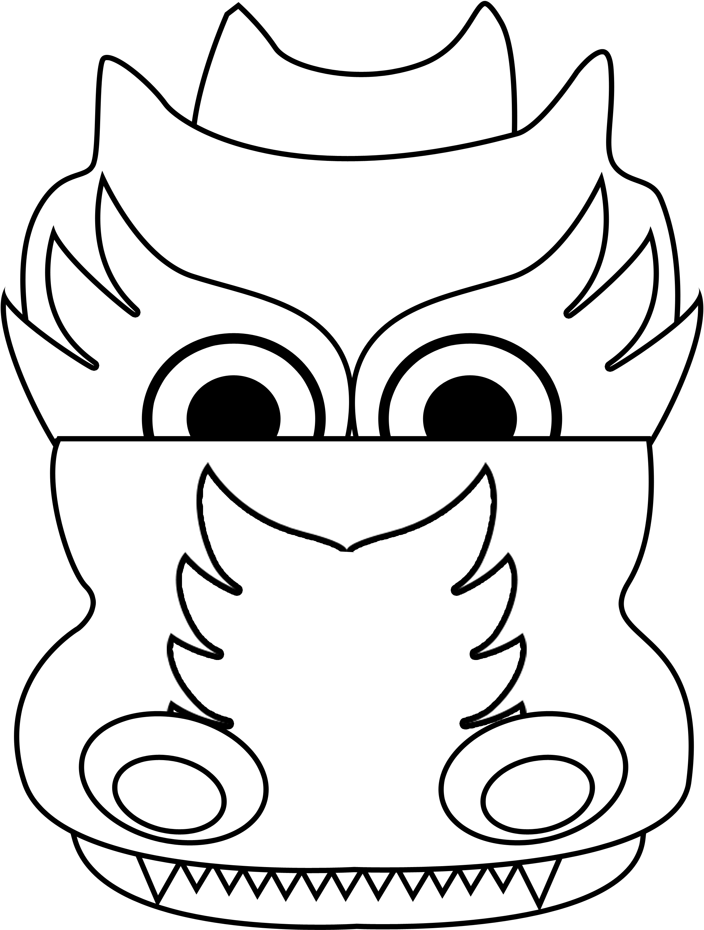 Dragon Head Template | Children-Education | Pinterest