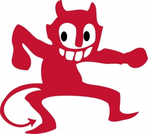 Dancing Devil clip art | Download free Vector
