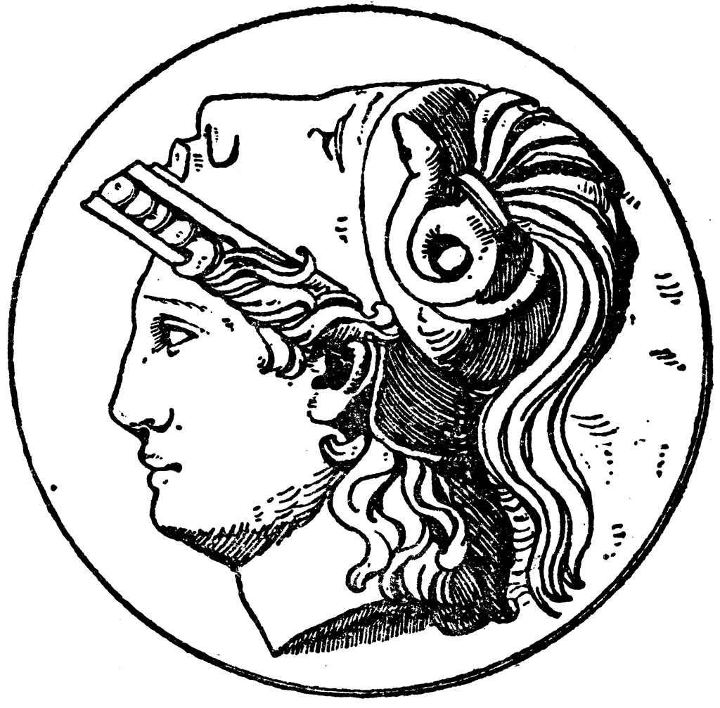 Athena Greek Goddess clipart