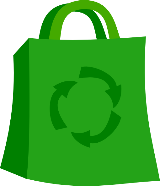 Green Shopping Bag Clip Art - vector clip art online ...