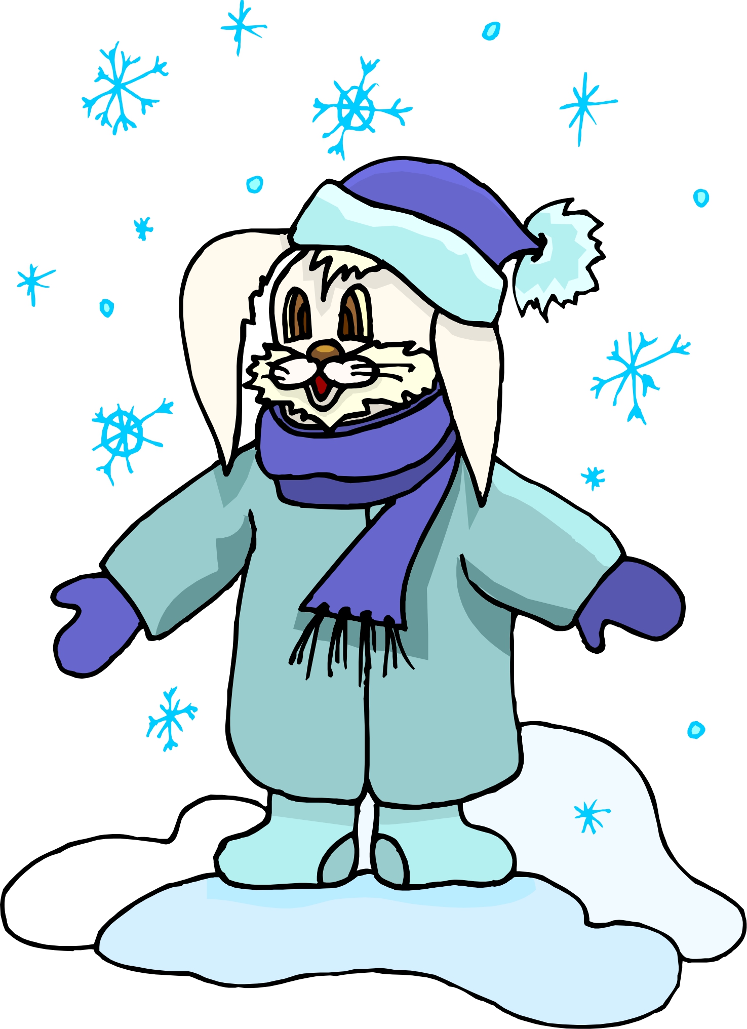 snow bunny clipart - photo #20